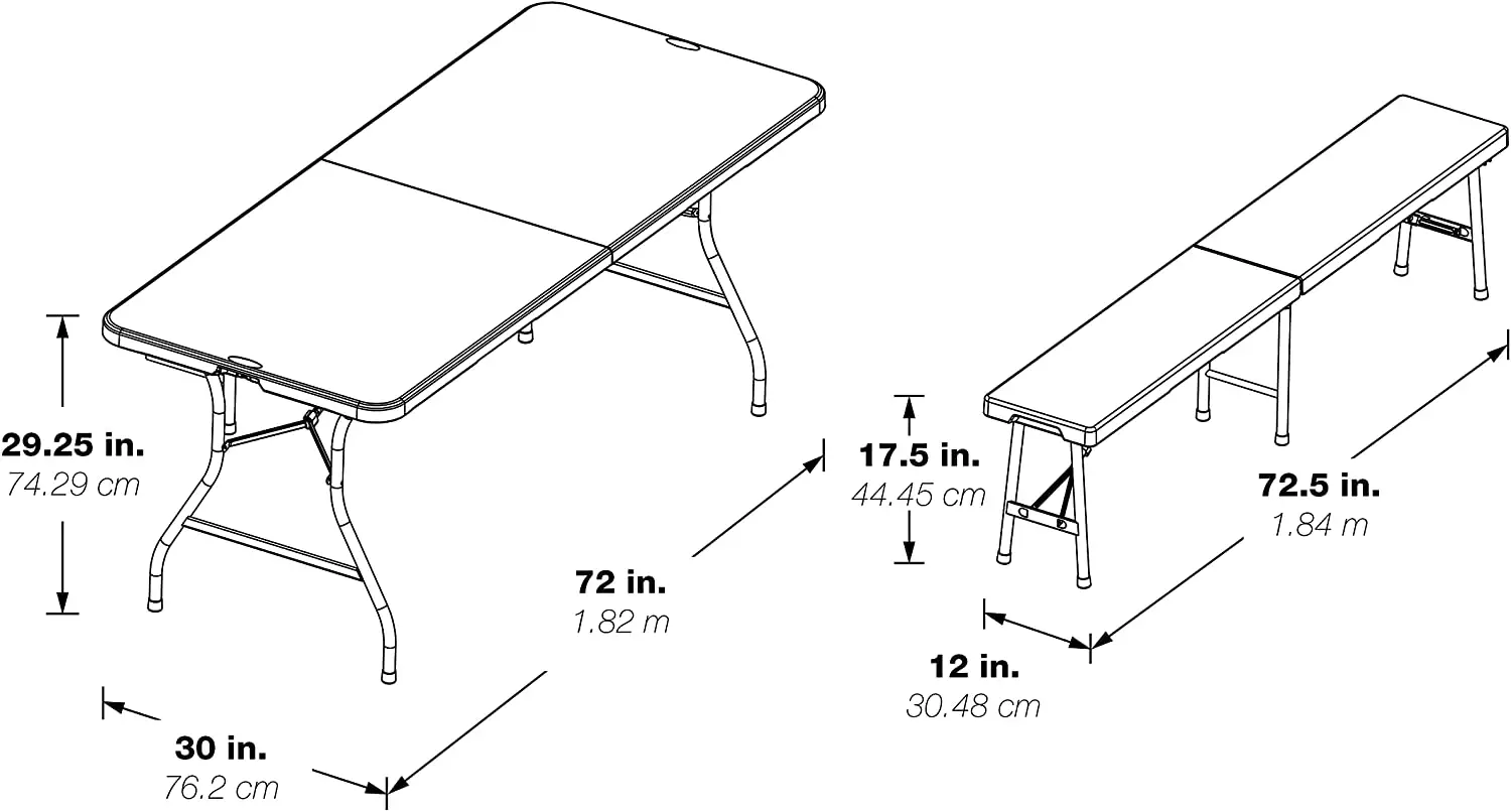 Foldable Camping Picnic Tables Bench Set OEM Garden Dining Bench Set Folding Picnic Table with Benches