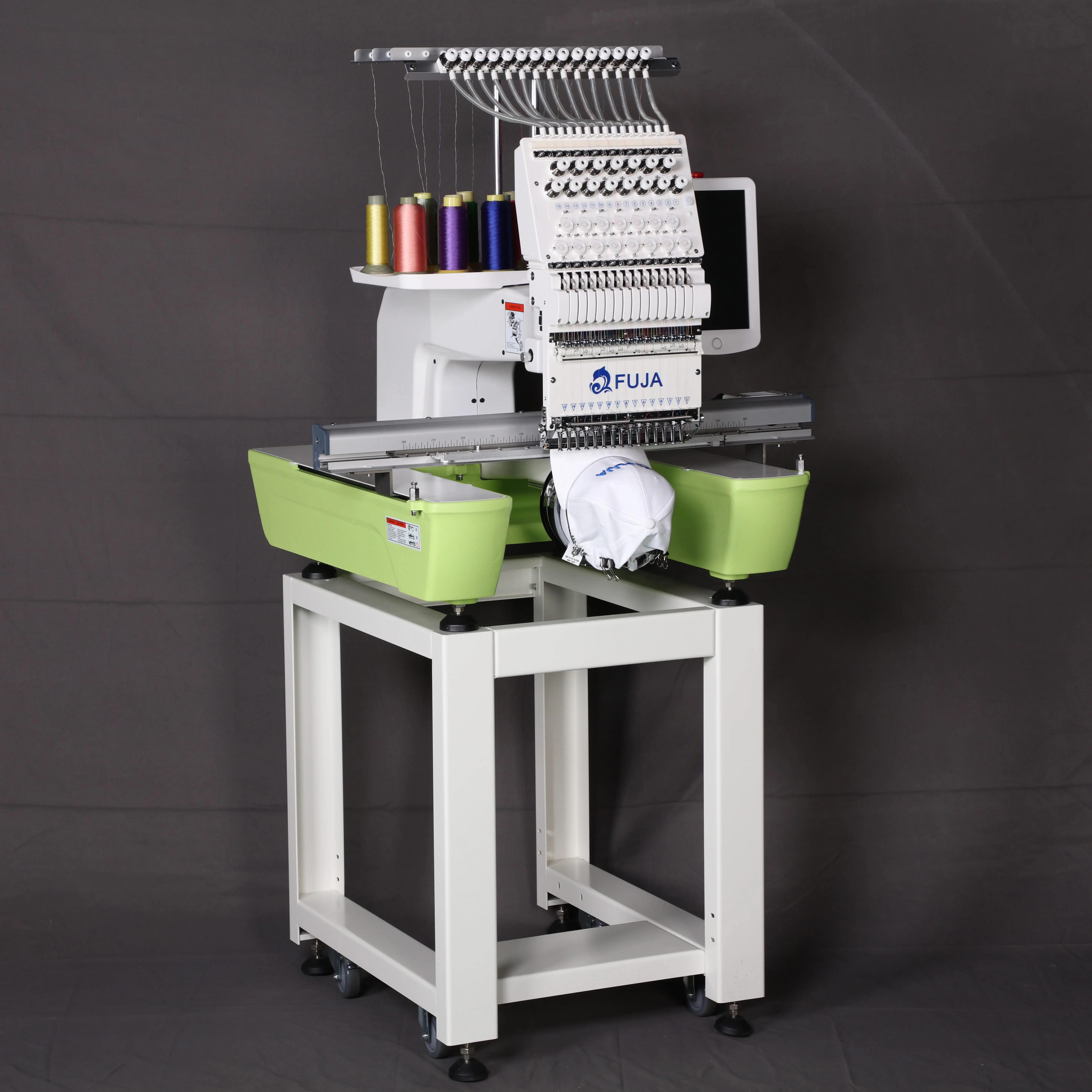 New Sewing Machine Single Head 12/15 Needles Hat Embroidery Machine