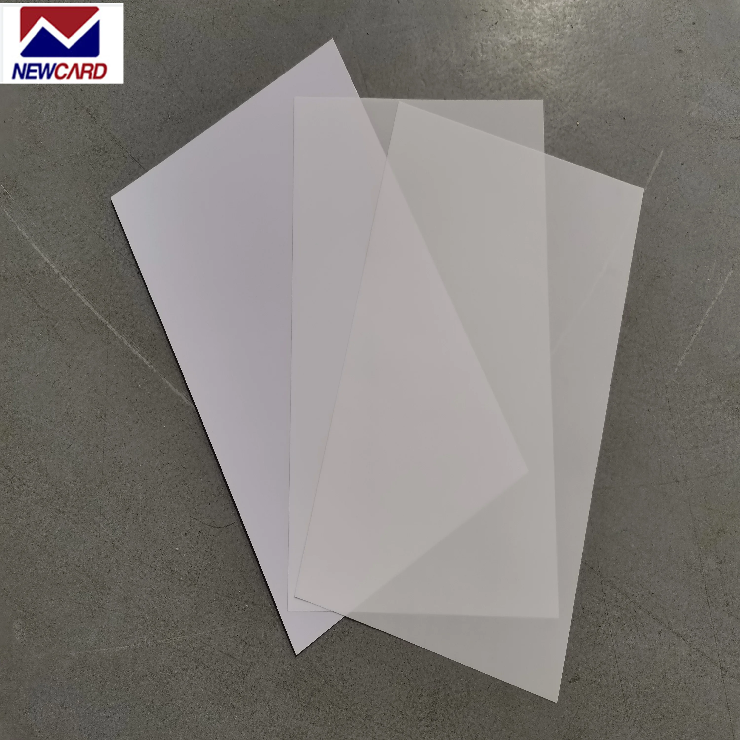 PET transparent printing sheet PVC core layer no laminating card sheet dragon sheet
