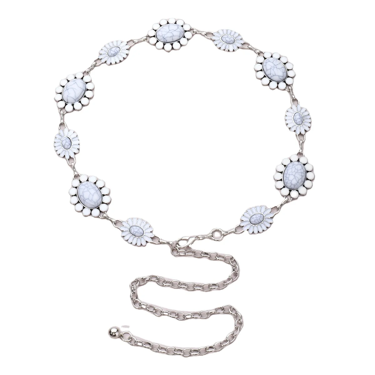 Customizable Hot Sale Bling Beautiful Girls Women Ladies Individualistic Belt Chain Belt