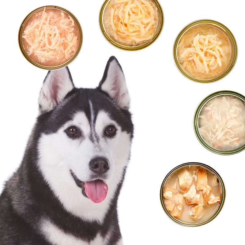 OEM High Protein Bulk Wet Dog Can Food Tuna Whelp Flavor Pure Natural Pet dog canned Food