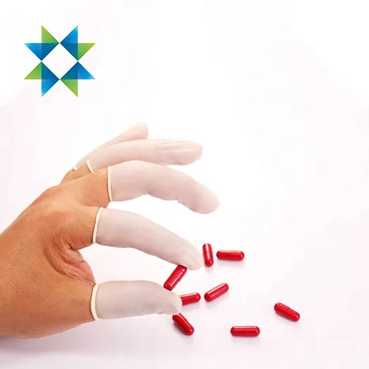 SKPURE wholesale Powder Free white black Anti-slip Latex Nitrile Finger Cover Anti Static ESD Finger Cots