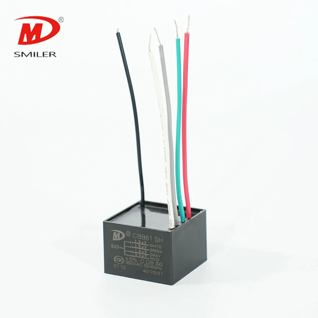Motor Capacitor Capacitors Cbb61 ac metallized polypropylene film capacitors kit for fan