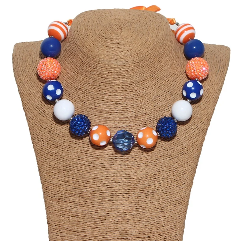 Halloween Kids necklace + headband Set Baby Girl bubble beads Necklace 2pcs Set