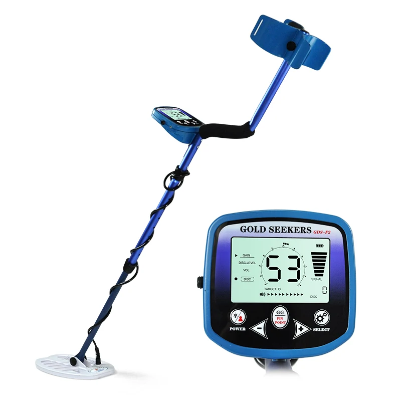 Professional Metal Detector for Adults High Sensitivity Gold Finder machine with  LCD Backlight Display Waterproof Search Coil