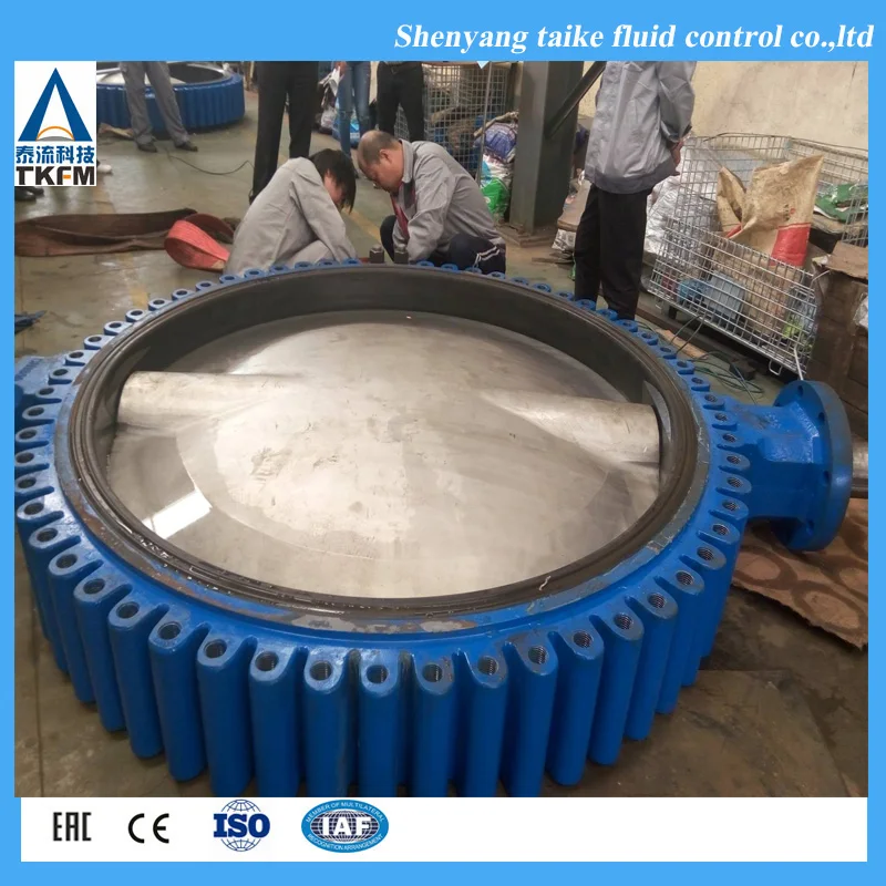 TKFM manufacturers Make high temperature 2inch dn200 cast steel flange end butterfly valve