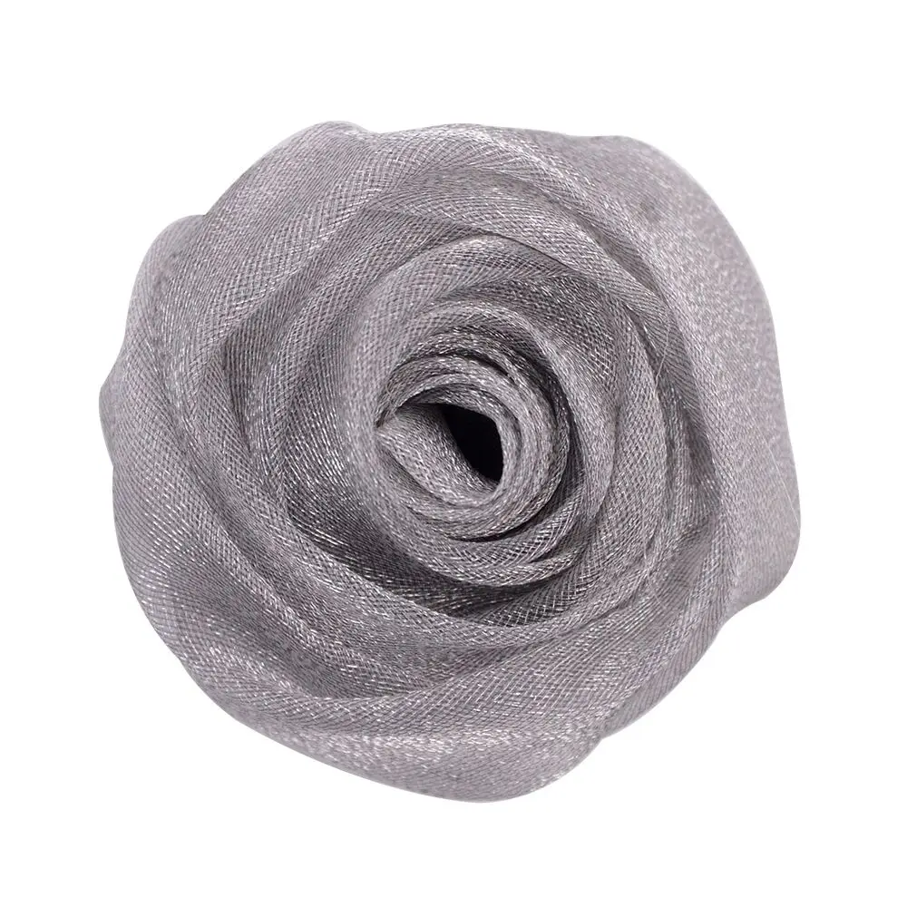 Diy Baby Rolled Ribbon Rose Flowers Bow Fabric Rosettes Flower , Hair Accessory, High Quality Rose Flowers