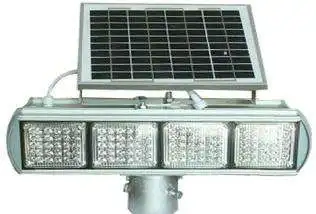 solar Intelligent two sides red and blue flash traffic light