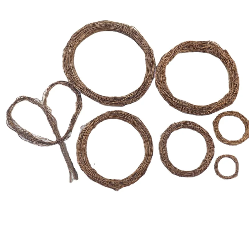 flower wreath diy Tuckahoe Rattan ring Christmas wreath Wall hanging decoratio for weddings and flower arrangements