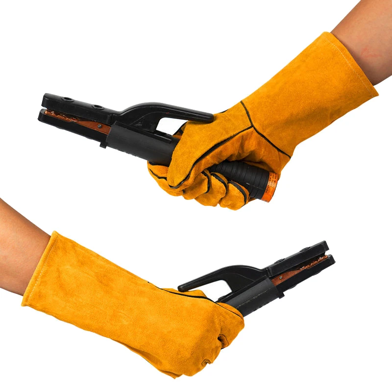 China Factory Direct Selling Protection Hand Anti Fire Leather Welding Gloves Working Safety Gloves for Industry