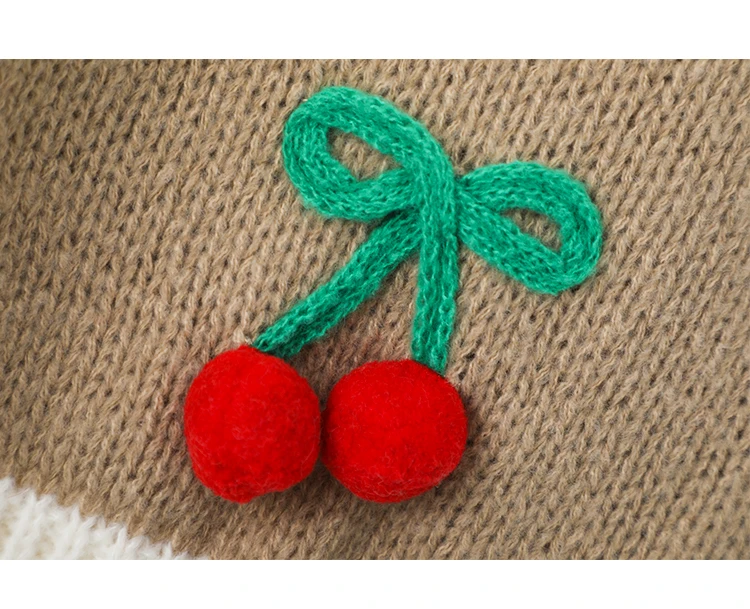 Custom patterned jacquard knit vest V-neck sleeveless sweater vest for women