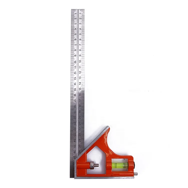 12 Inches 300mm Metal Multi-Function Combination Angle Square Straight Ruler