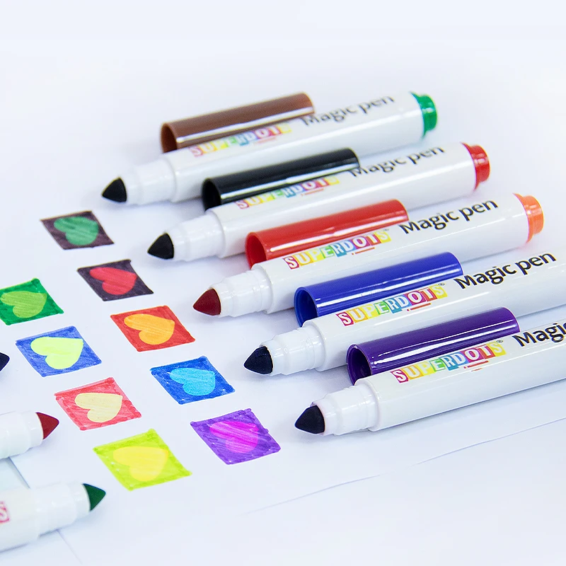 fancy stationery Color Changing Whiteboard Marker Pen Magic Color Pen Allochroic Discolor graffiti Markers art craft markers