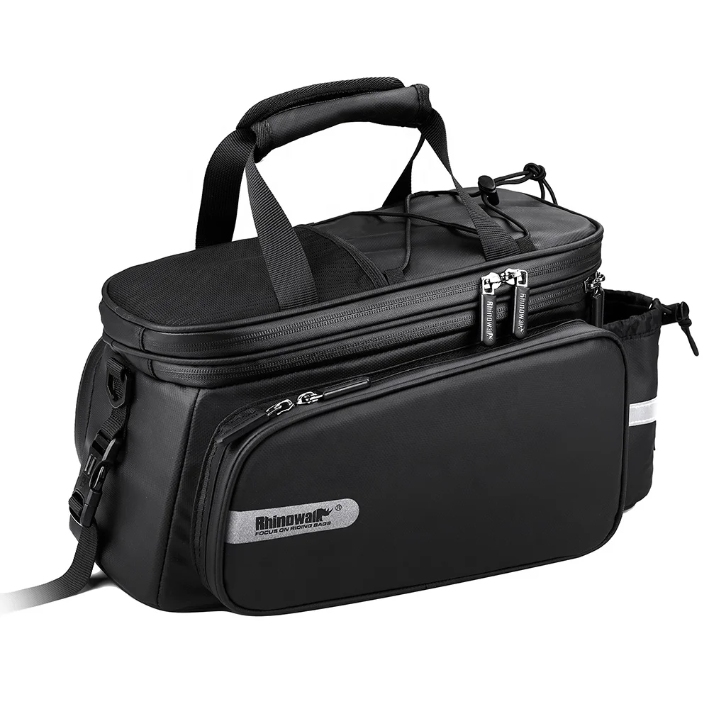 Rhinowalk Bike Trunk bag with expandable High Quality Outdoor Durable Bicycle Pannier Rear Rack Storage Bag