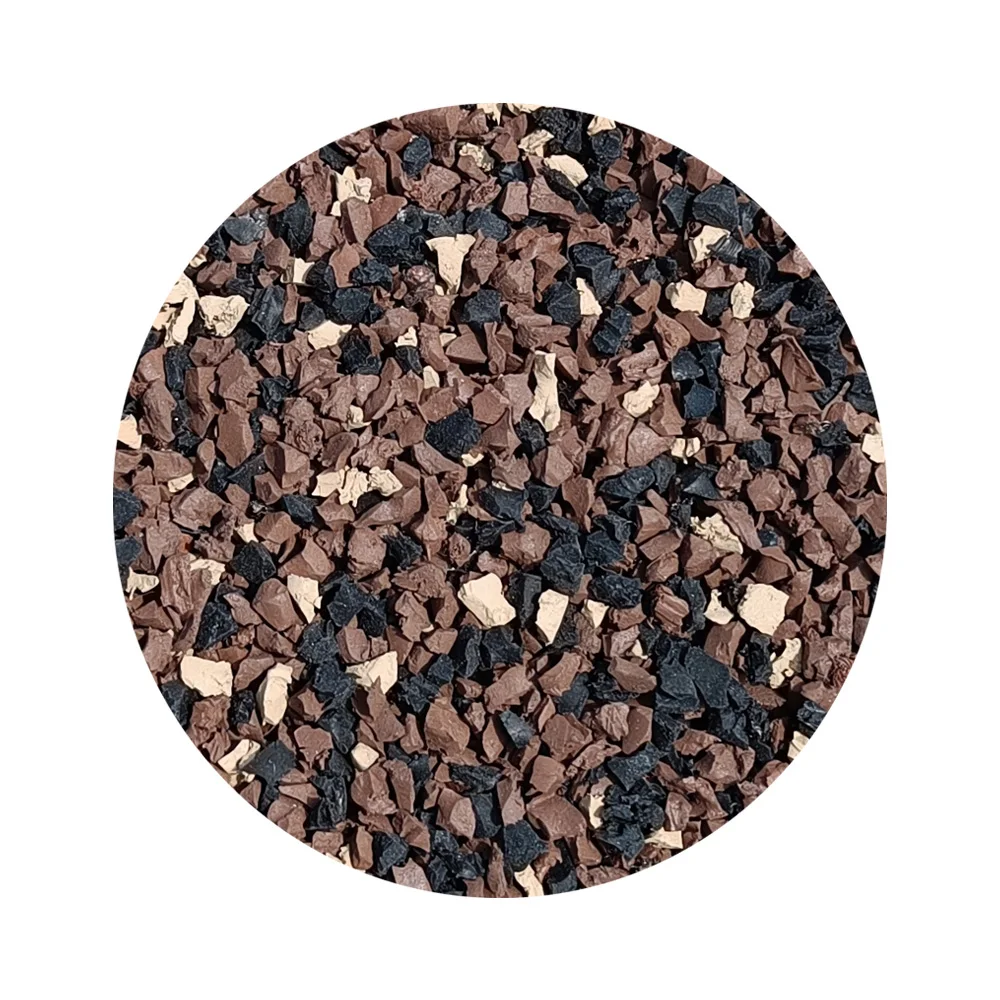 DIY Soft Asphalt Set of colored rubber granules and polyurethane binder safe and durable coating for outdoor playgrounds