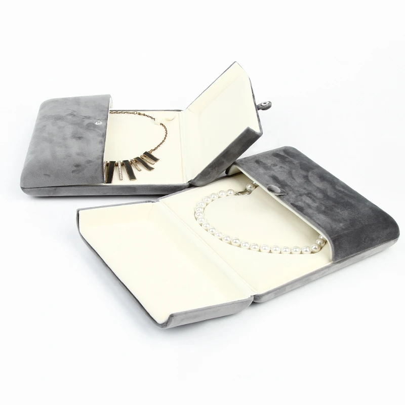 Red Black And White Womens Acrylic Custom Earring Printed Stackable Necklace Pouches And Jewelry Box Holder With Storage
