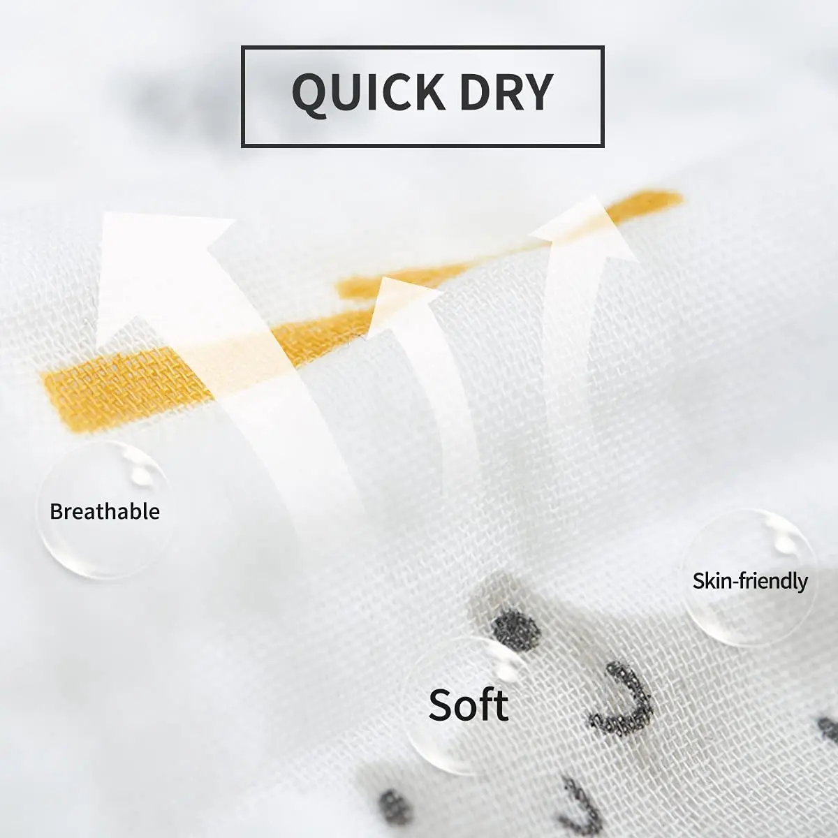 Muslin Face Cloth Handkerchief Organic Cotton Baby Towel Soft Saliva Bib Washcloth Newborn Gift