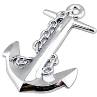 3d sticker car decals Ship Anchor Emblem Logo badge Auto Boat car Emblem