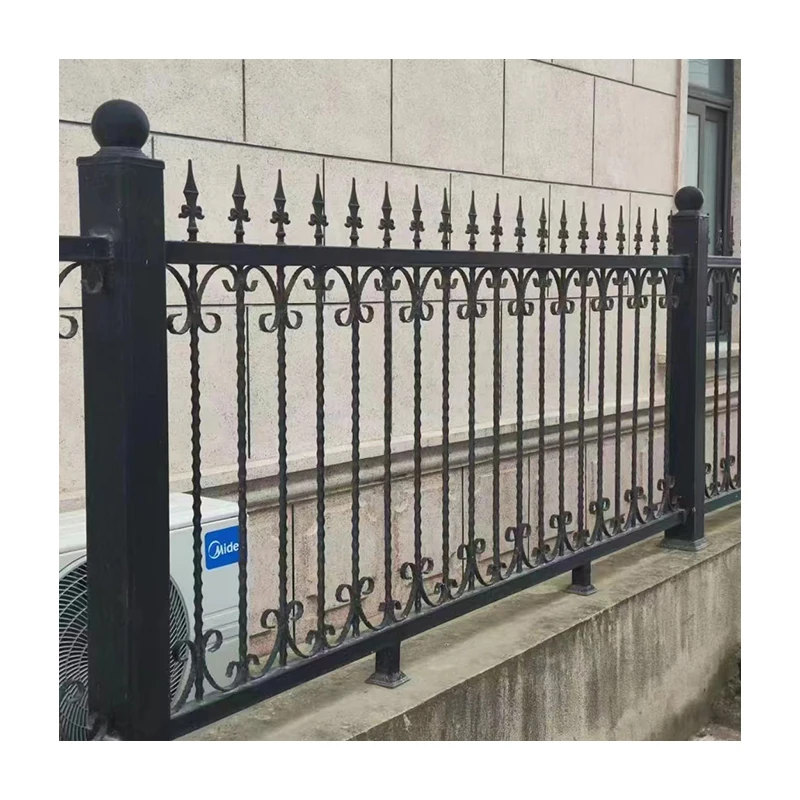 Professional Private Metal Modern Slat Fence Heavy Duty Horizontal Bar