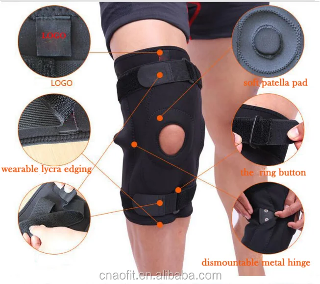 Multicolor Elastic Adjustable Sport Support Safe Wearable Compression Knee Pads Work