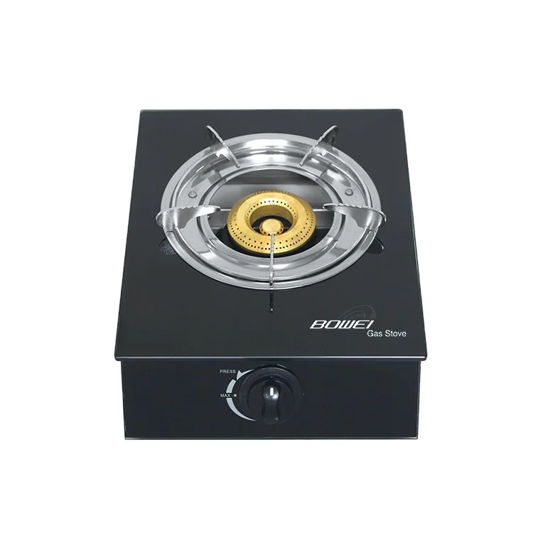 wholesale good sale commercial gas cooker home appliance single burner best price 6mm or 7mm glass top gas cooker