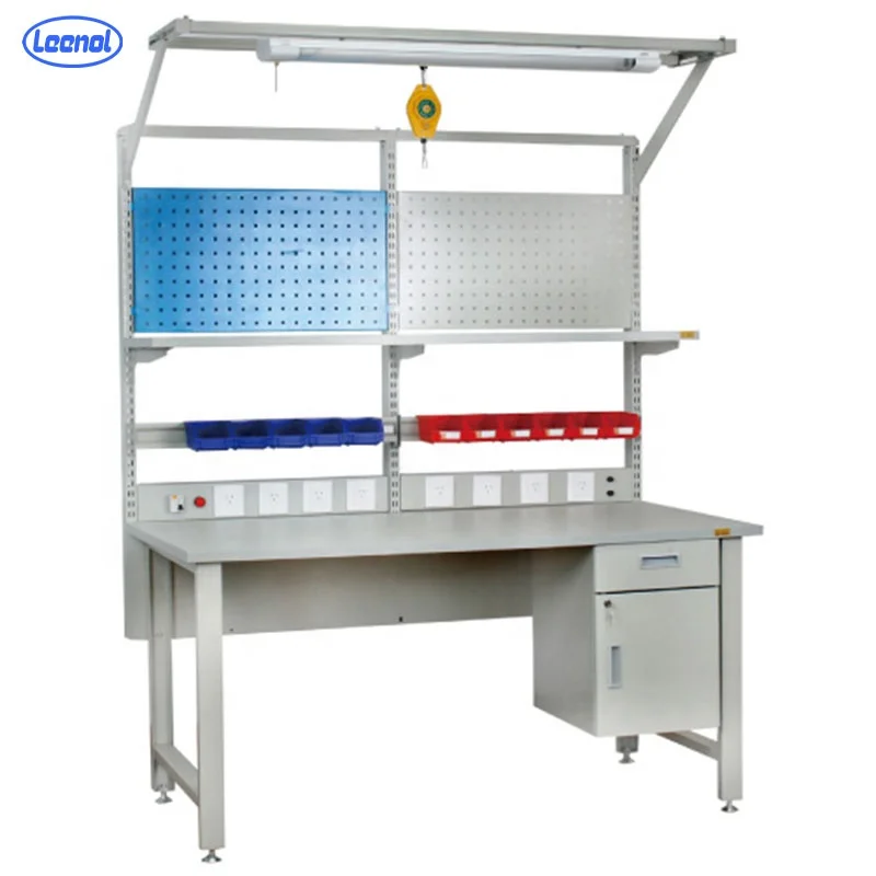 Leenol Workstation Heavy Duty ESD Anti-static Workbench Electronic Factory ESD Workbench for Factory Line