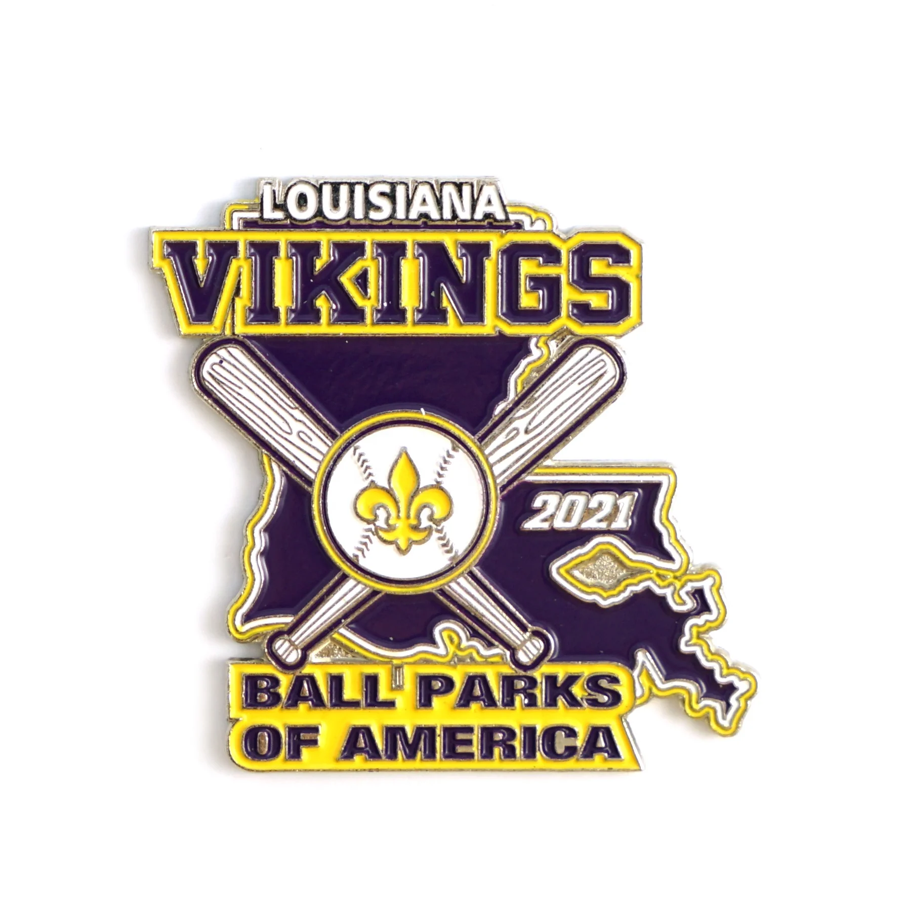 Metal Crafts Wholesales Manufacturer Custom Sport Design Club Logo Metal Badges Soft Enamel Trading Baseball Pins