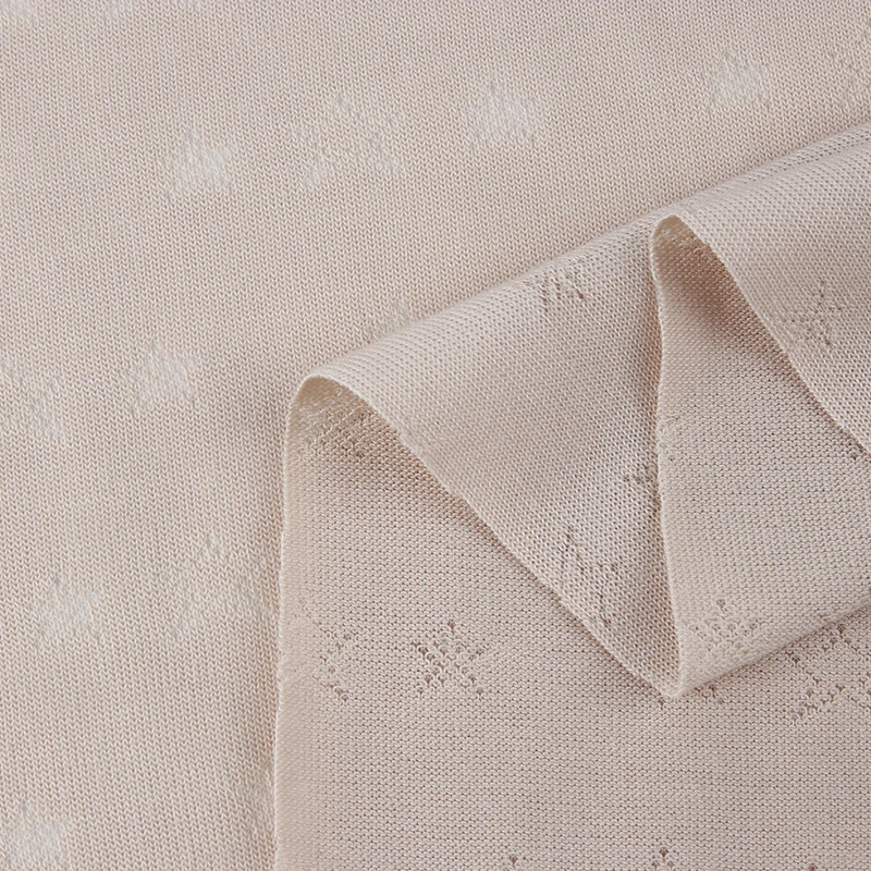 40S 150GSM Jacquard Stretch 40% Modal 37% Cotton 23% Spandex Fabric For Clothing Summer T-Shirt