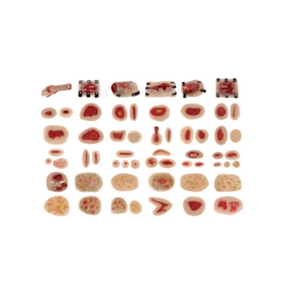 58PCS Trauma Evaluation Set Multiple Casualty Simulation Kit  First Aid Trauma Care Bandaging Training Models