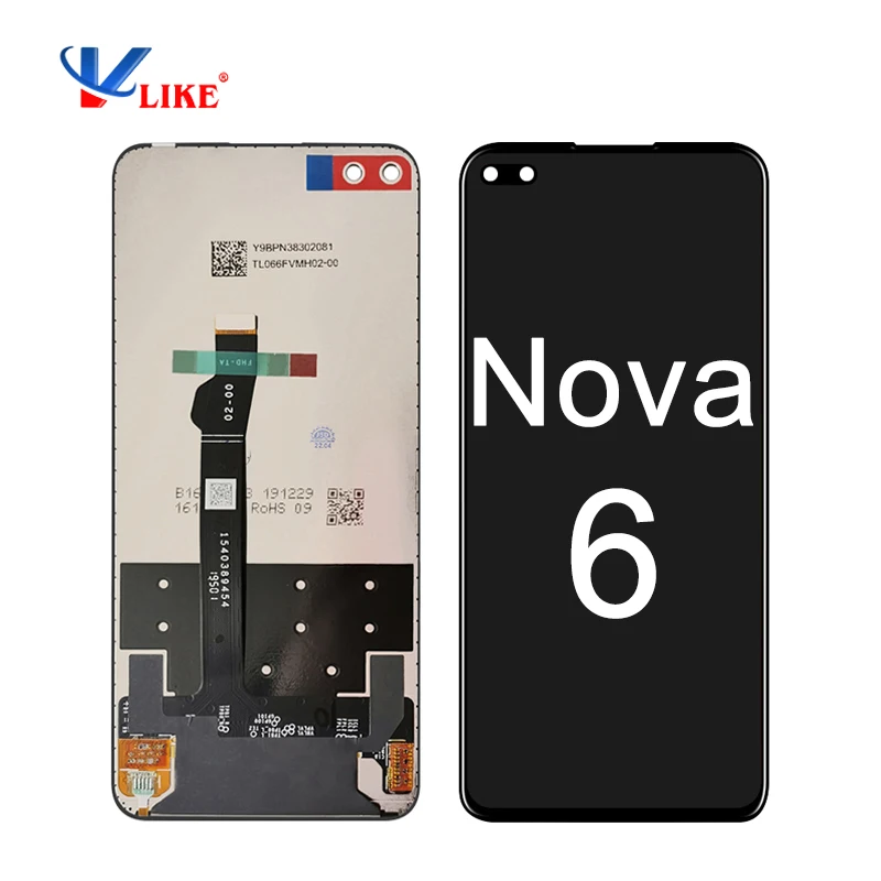Мобильный телефон, ЖК-экран, оптовая цена для Huawei Nova 6, ЖК-дисплей для Huawei Nova 6, сенсорный экран, дигитайзер для Huawei Nova 6
