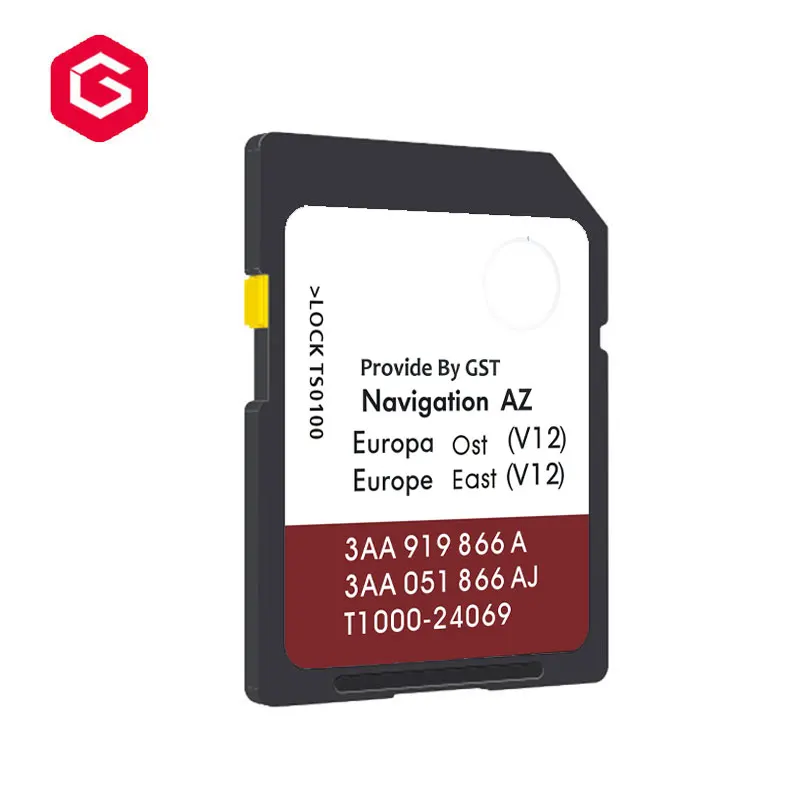 Новейший RNS315 EAST OST V12 3AA051866BE с картами CID для автомобильной GPS-навигации с таможней CID