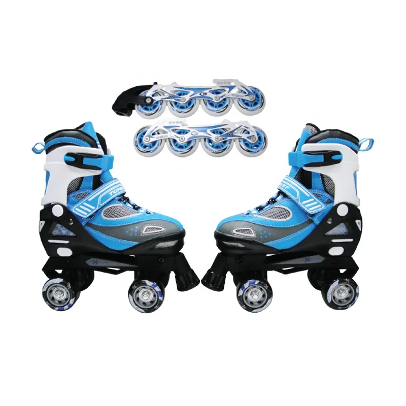 High Quality Professional Soft Adjustable Quad Roller Skates Shoes