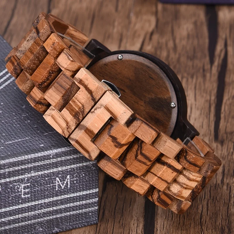 2020 DODO DEER Men Fashion Wooden Watches OEM Top Band Wholesale with Wrist Watch Box Logo Custom