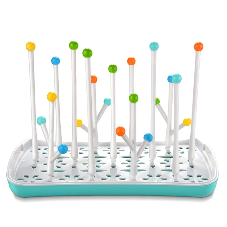 Wholesale BPA Free Baby Feeding Detachable Easy Cleaning Baby Milk Bottles Drying Rack