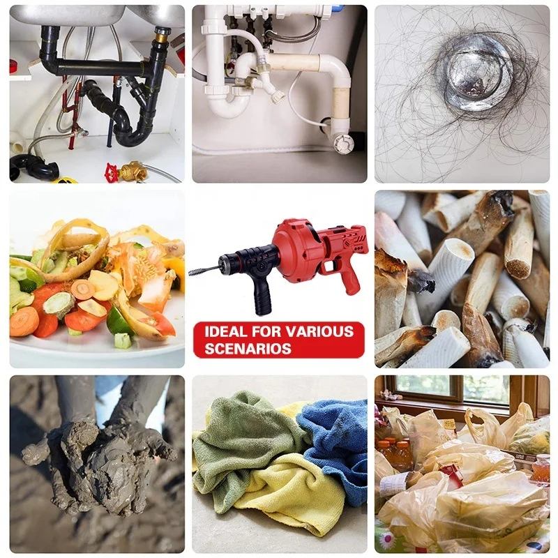 New Arrivals Electric Drain Pipe Cleaner Sewer Cleaning Machine For Cleaning Blockage Sink And Drain Cleaner