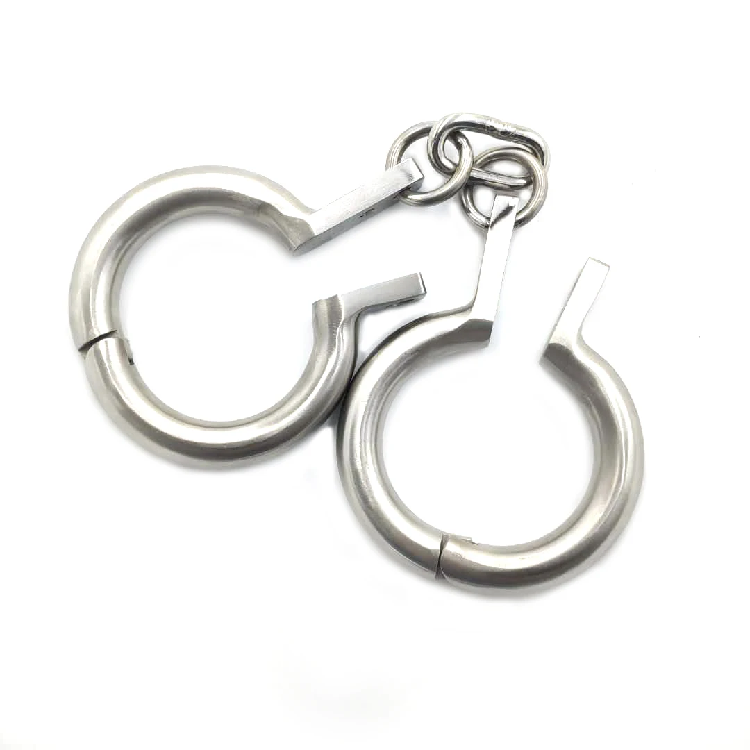 High quality BDSM stainless steel adult game sex handcuffs metal binding handcuffs male and female sex toys