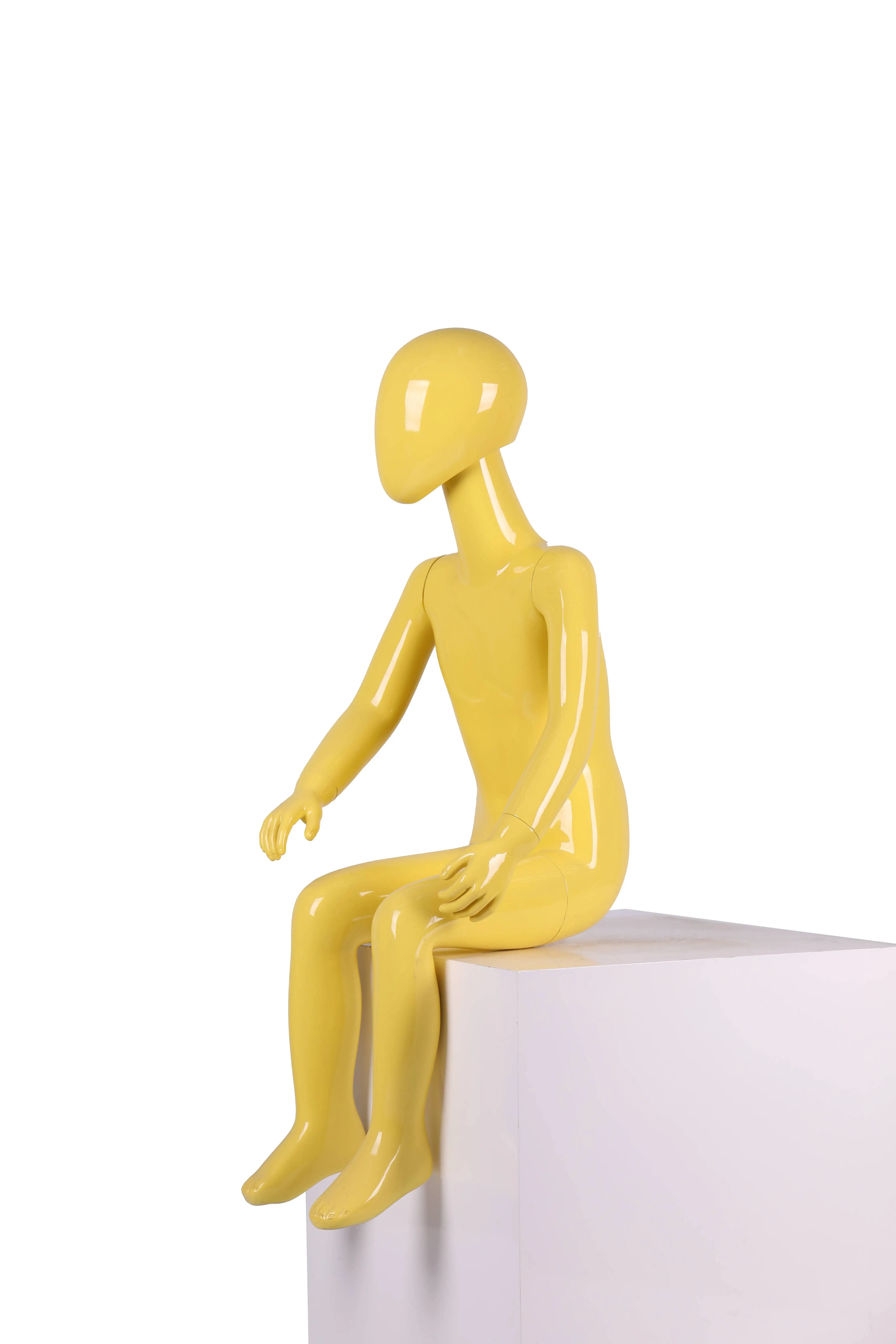 Full Body Kids Mannequin for Window Display Children Clothes Mannequin Base in Fiberglass Popular Size Sitting 15-30days 10/pc