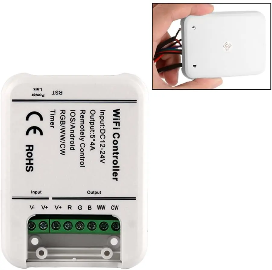 Смарт-светодиодный контроллер Wi-Fi DC 12 В 24 5-канальный PWM-таймер сигнала затемнения 2 3 4 5 6 Pin светодиодный