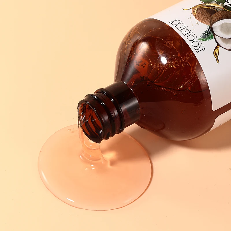 KOGEEYY 500ml Collagen Complex Infused Coconut Oil Hair Shampoo Natural Hair Care Anti Dandruff Natural Plant Extract Shampoo