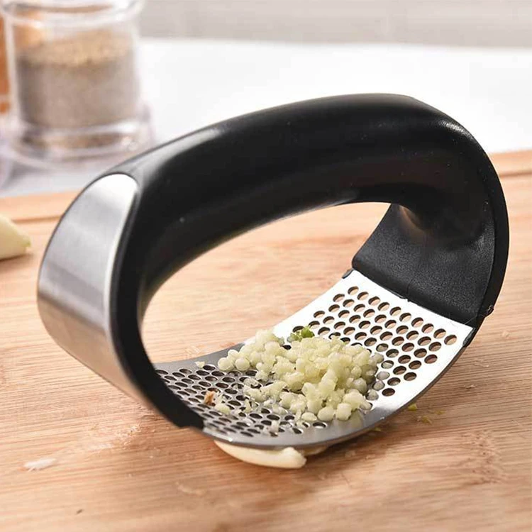 Кольцо из нержавеющей стали 430 для чеснока ручной работы чеснокодавилка для чистки и крепления кухонный пресс для чеснока