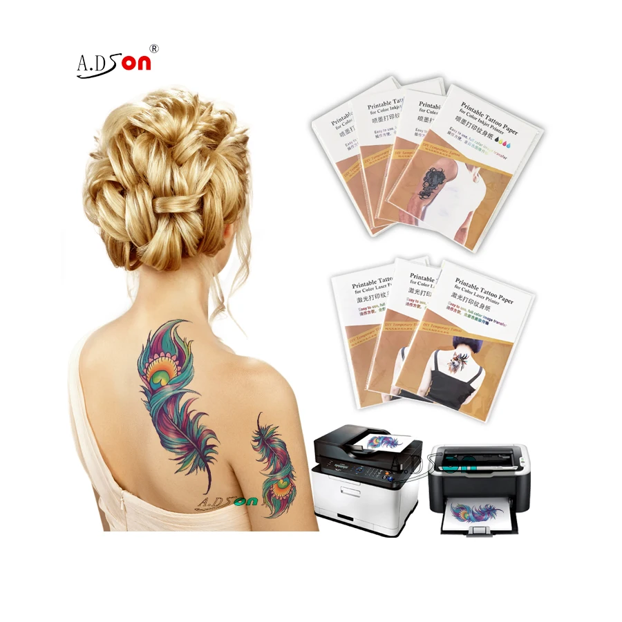 Makeup Tattoo Design for Men Women Temporary Tattoo Paper for Adults Kids
