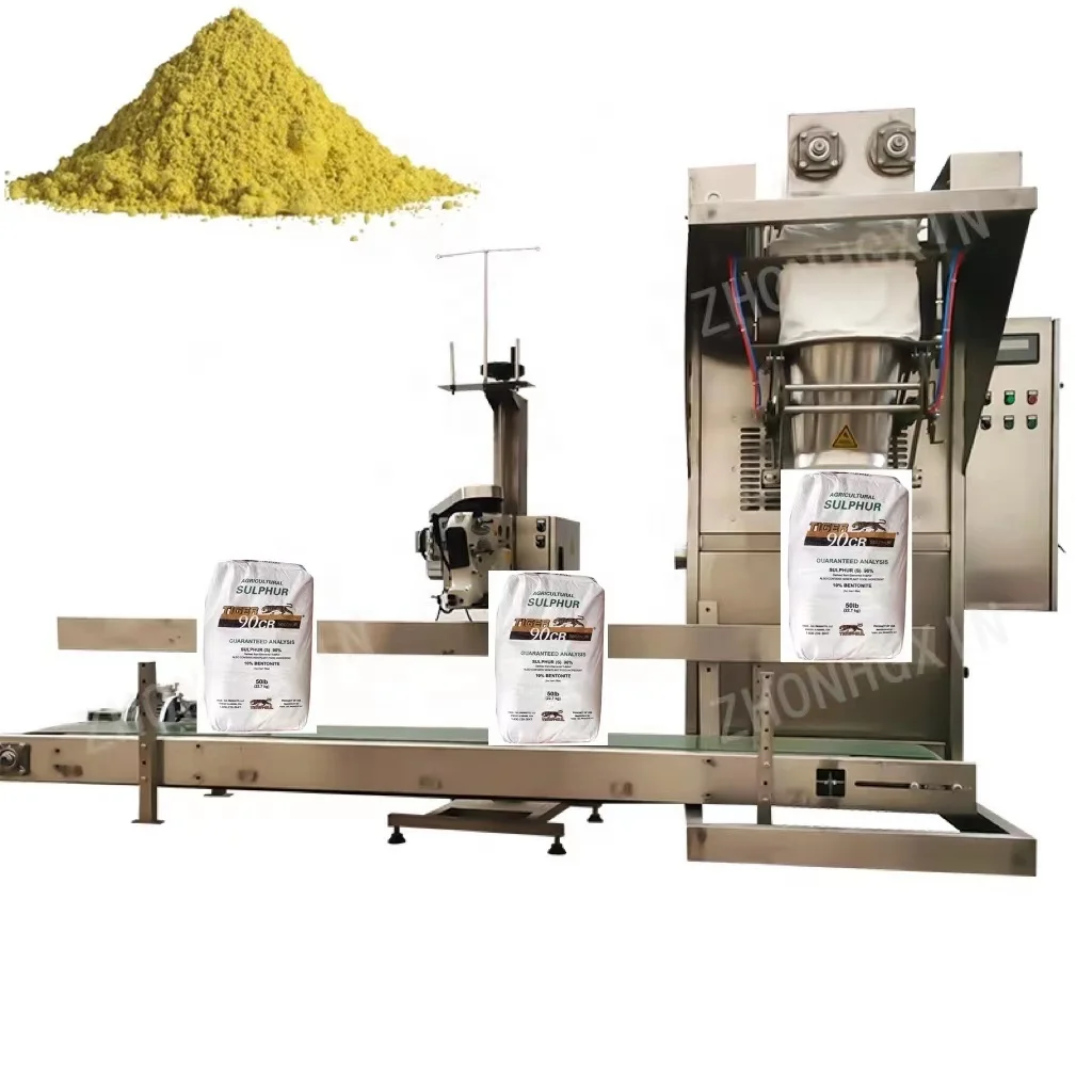 10kg 20kg 25kg 50kg Semi Automatic Chemical Powder Mgo Magnesium Oxide Packing Bagging Machine
