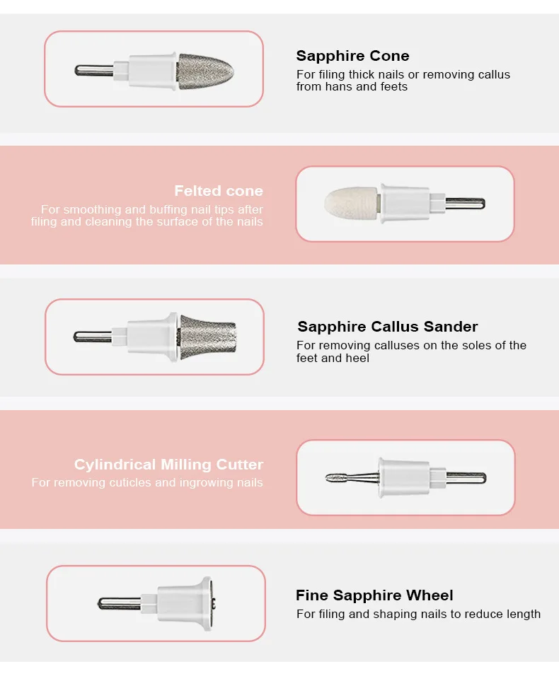 OEM Nail Drill Set Electric Portable Manicure Drill Machine High Speed Professional Beauty Rechargeablenail Drill Machine