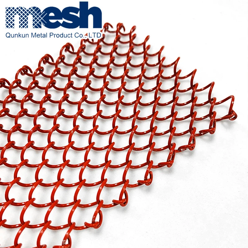 Hotel Decoration Metal Mesh Curtain Fabric Fire Prevention