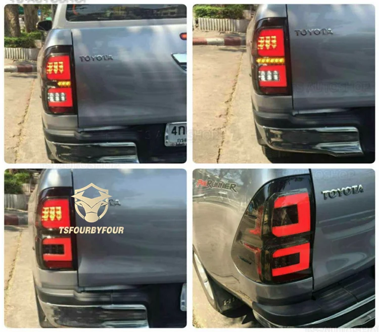 LED Tail Light For 2016 2018 2021 Hilux Revo 2022 Rocco Rally Rouge Rear Lamp Auto Light Accessories