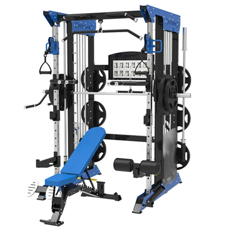  2021 г. оптовая продажа производство Homegym коммерческий многофункциональный тренажер тренажерный зал стойка для приседаний клетка мультитренажерный Смит машина домашнего