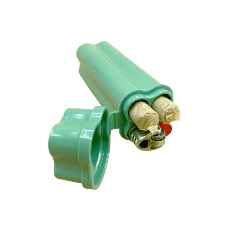 Hot-Sale High Quality Smoking Accessories Cigar Tube Lighter Cone Storage Clamshell Plastic Cigarette Box Package