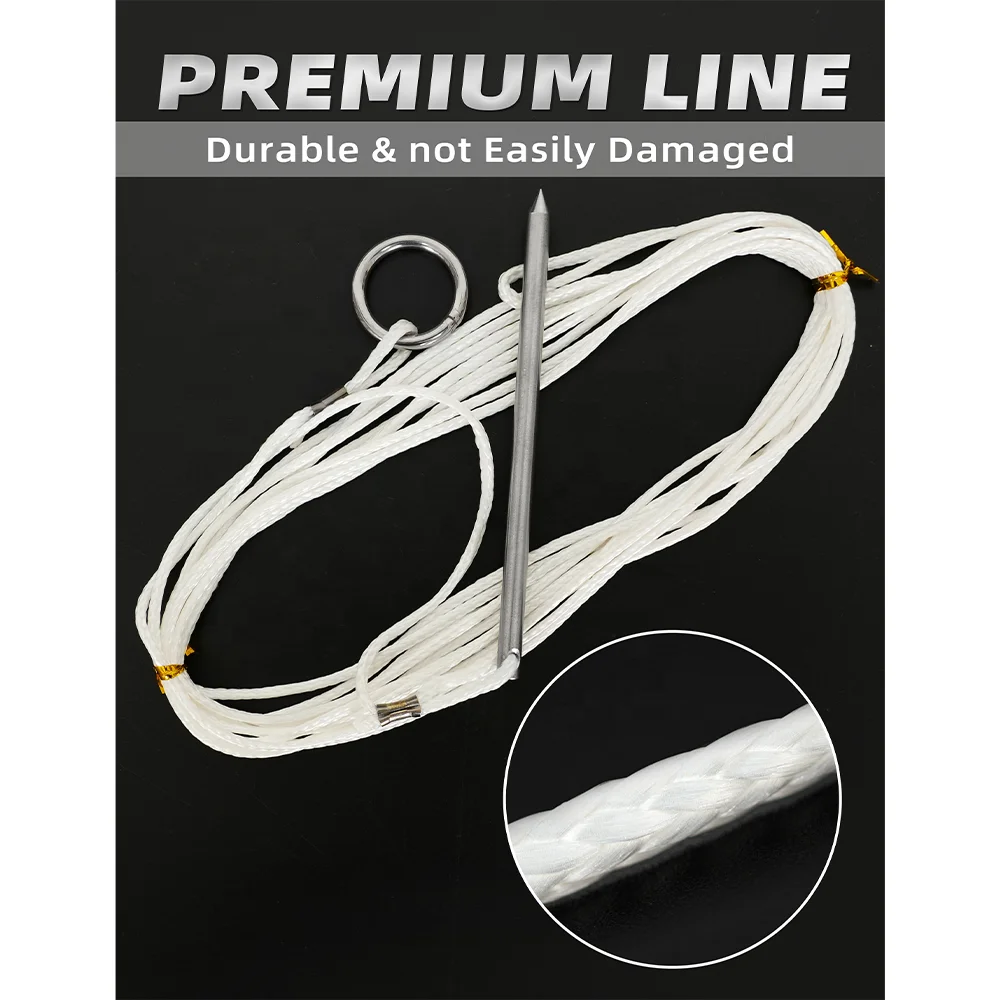 Fishing Tackle Stringer Clip Fish Lock Stainless Steel Rope Fish Lock