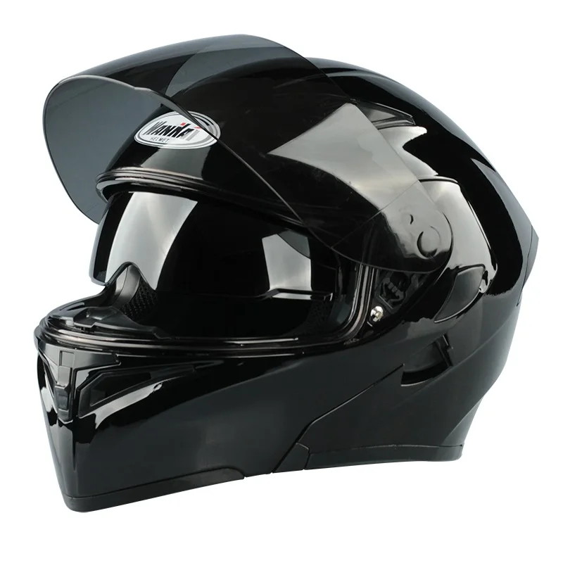 Factory Direct Wholesale Motorcycle Helmet flip up Full Face Helmet Fashion Four Seasons Racing Personality Helmet