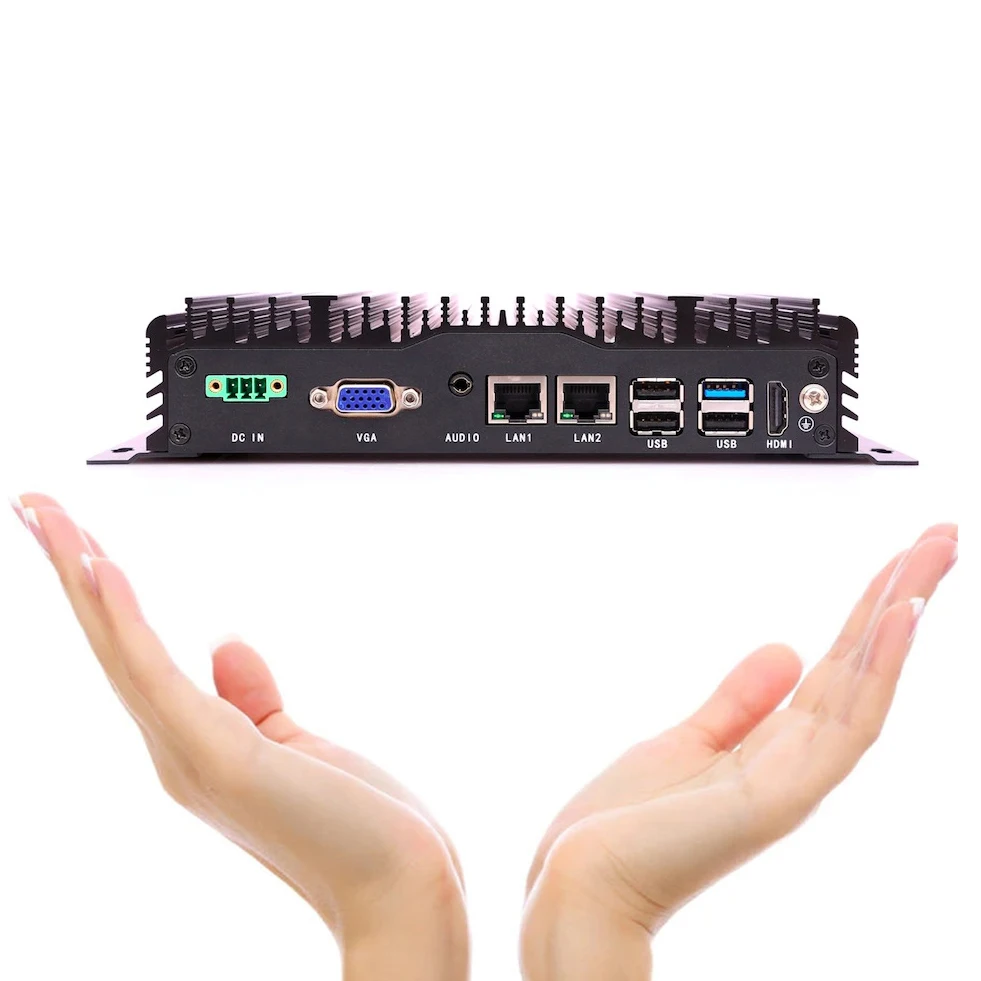 Embedded Fanless Mini Pc Cpu J1900 Quad Core 3g/4g Wifi Industrial Computer